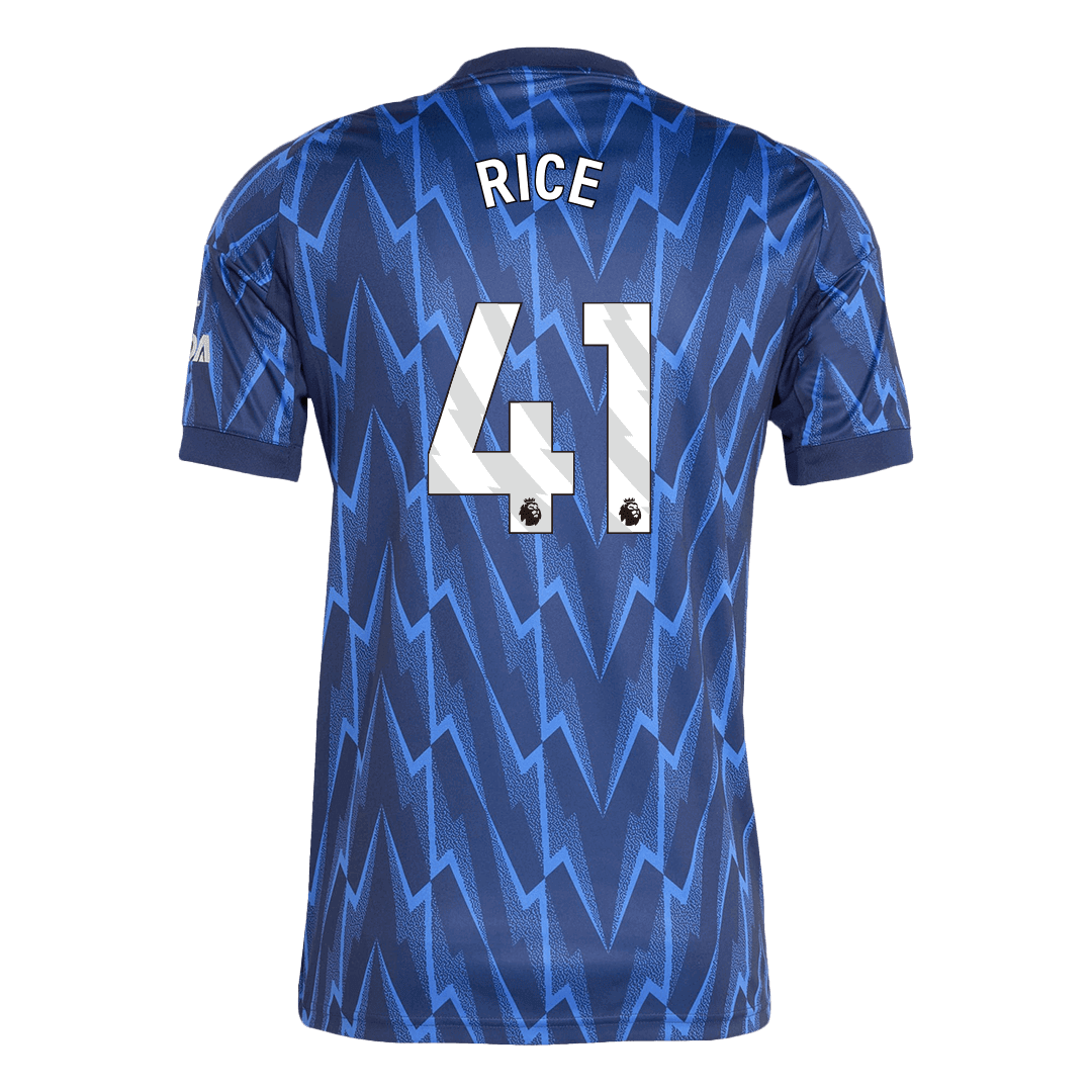 Arsenal Tröja RICE #41 2025/26 Borta Blå-11