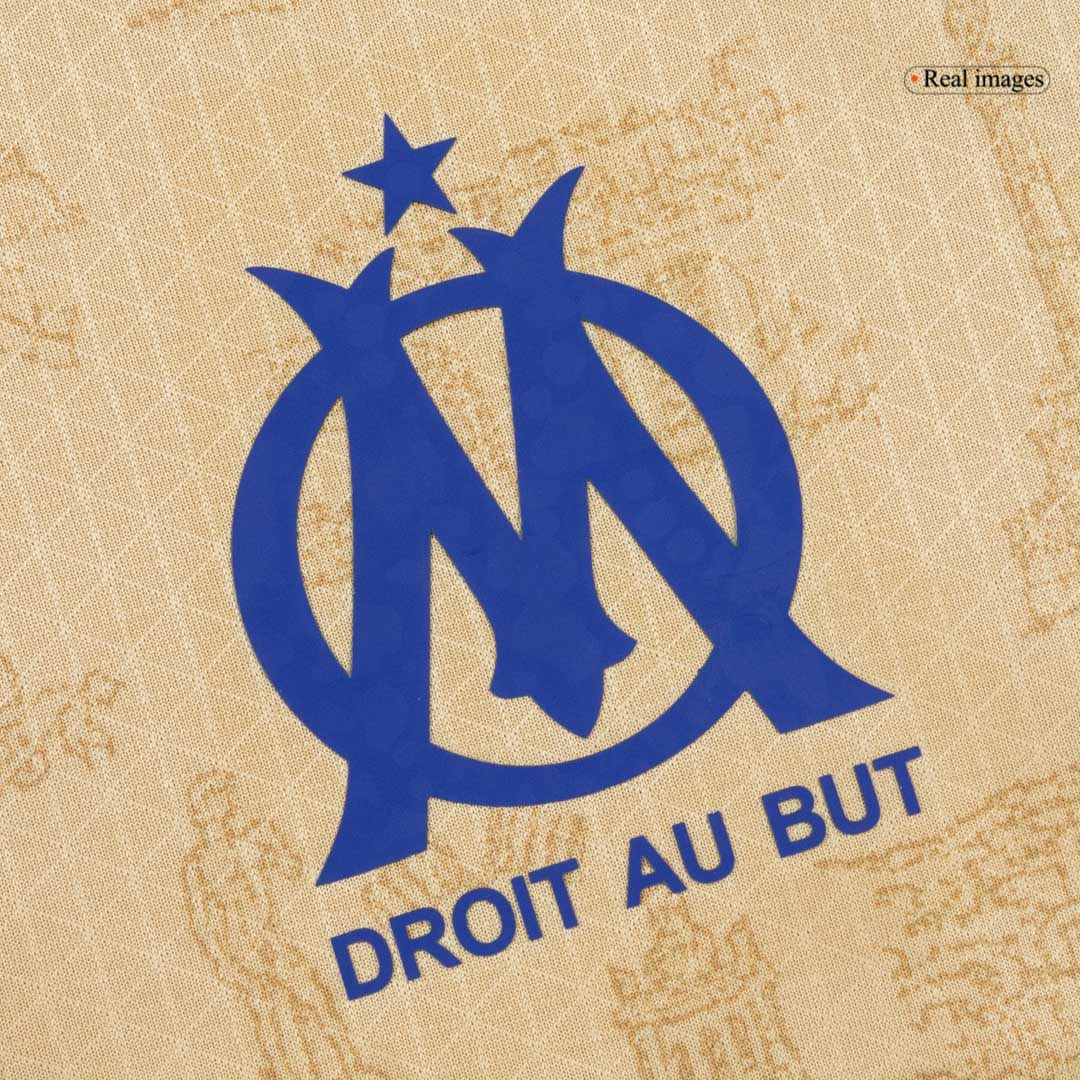 Marseille Tröja 2025/26 Fourth Away Autentisk Gul-8