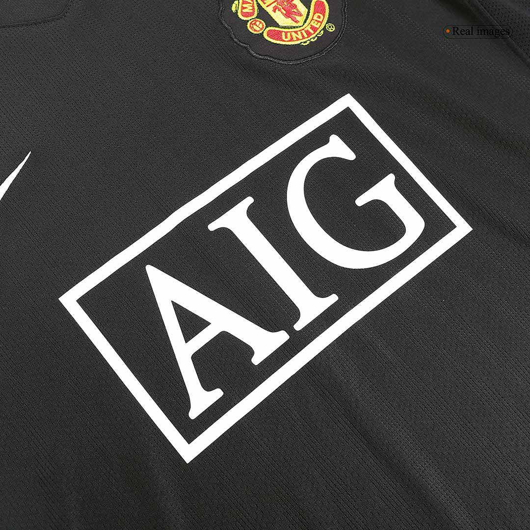 Manchester United Bortatröja 2007/08 Retro Tröja
 Svart