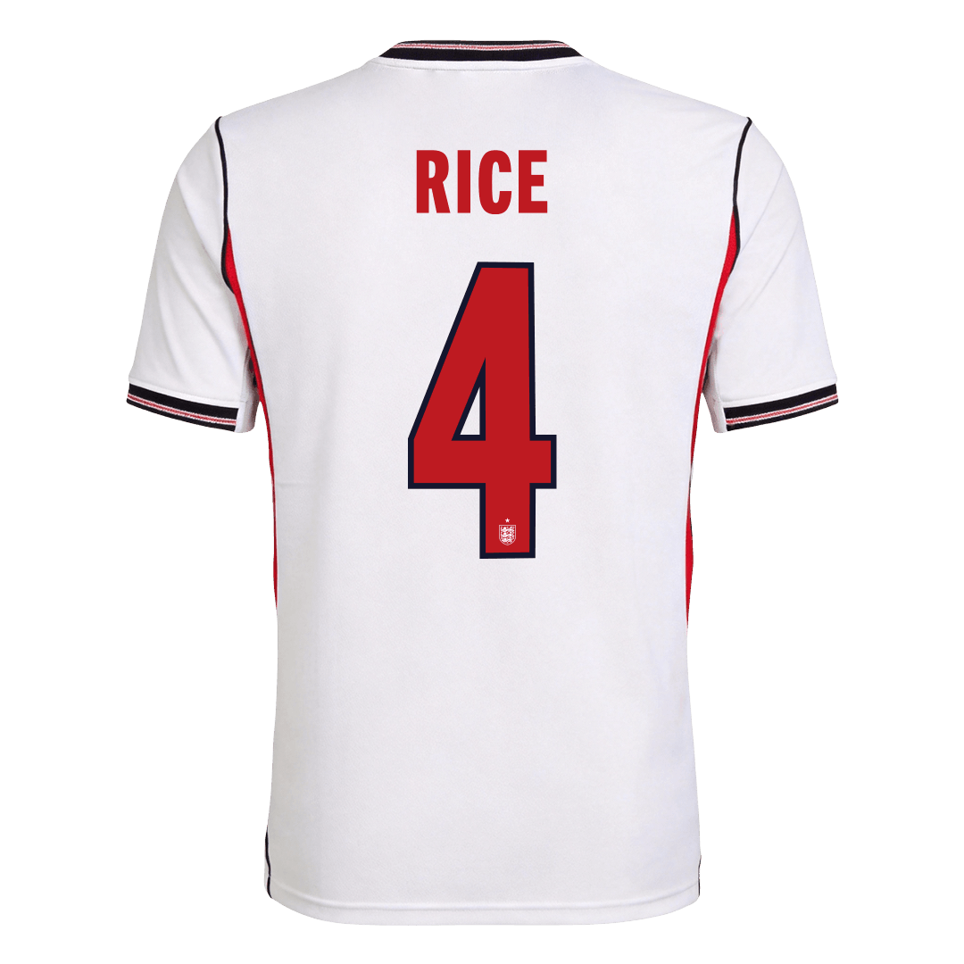 England Tröja RICE #4 2026 Hemma Vit-3