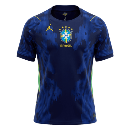 Brasilien Tröja Bortaställ 2026 Blå-4