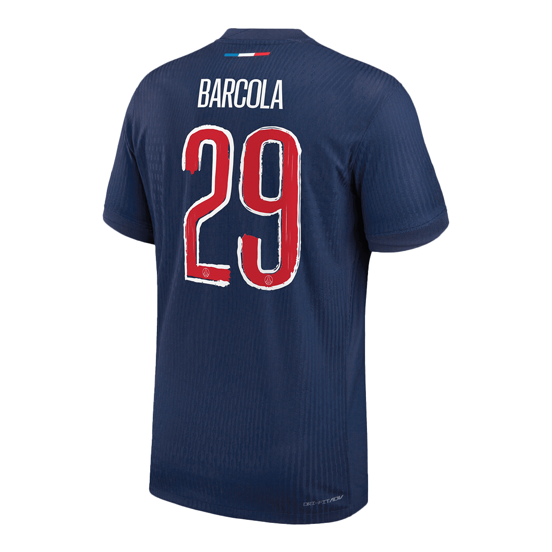 PSG Tröja BARCOLA #29 2024/25 Hemma Mörkblå - UCL-11