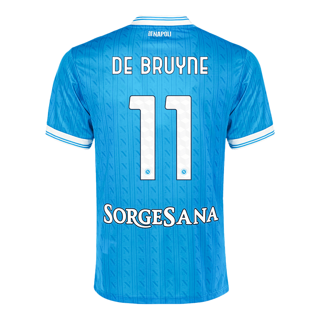 Napoli Tröja DE BRUYNE #11 2025/26 Hemma Blå-8