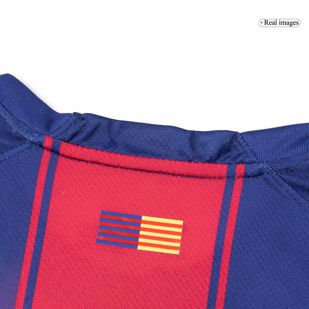 Barcelona Tröja 2025/26 Hemma Långärmad Röd & Blå