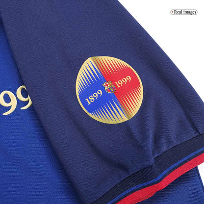 KLUIVERT #9 Barcelona Hemmatröja 1999/00 Retro Tröja
 Röd & Blå - 100-årsjubileum-2
