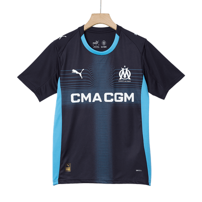Marseille Tröja RABIOT #25 2025/26 Borta Mörkblå-11