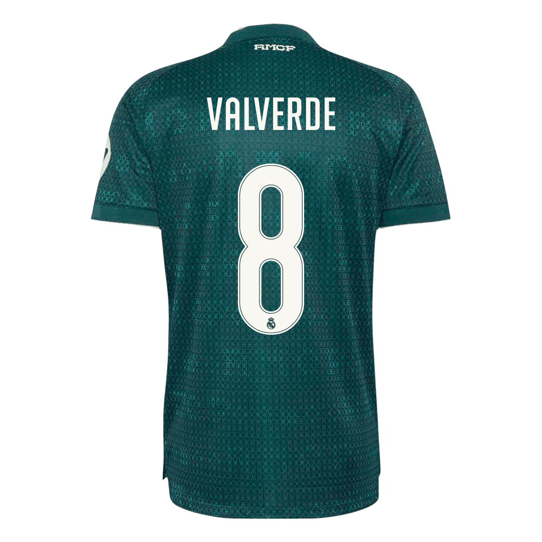 Real Madrid Tröja VALVERDE #8 2026/27 Borta Autentisk Grön
