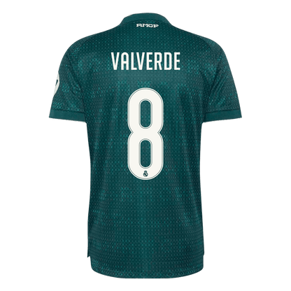 Real Madrid Tröja VALVERDE #8 2026/27 Borta Autentisk Grön-3