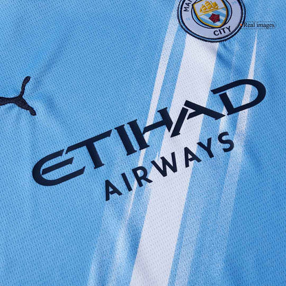 Manchester City Tröja 2025/26 Hemma Blå Barn-8
