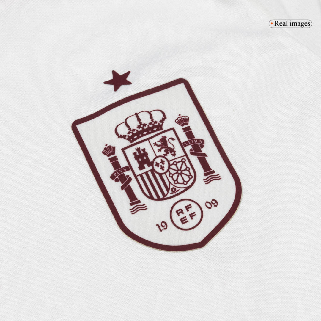 Spanien Tröja 2026 Borta Vit Barn-9