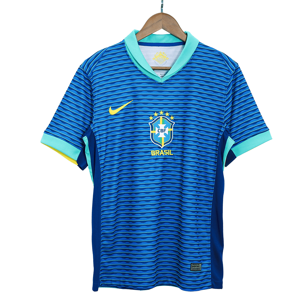 Brasilien Tröja 2024 Borta Blå-9
