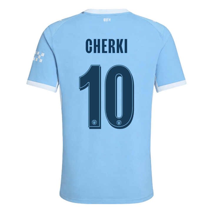 Manchester City Tröja CHERKI #10 2026/27 Hemma Autentisk Blå - UCL