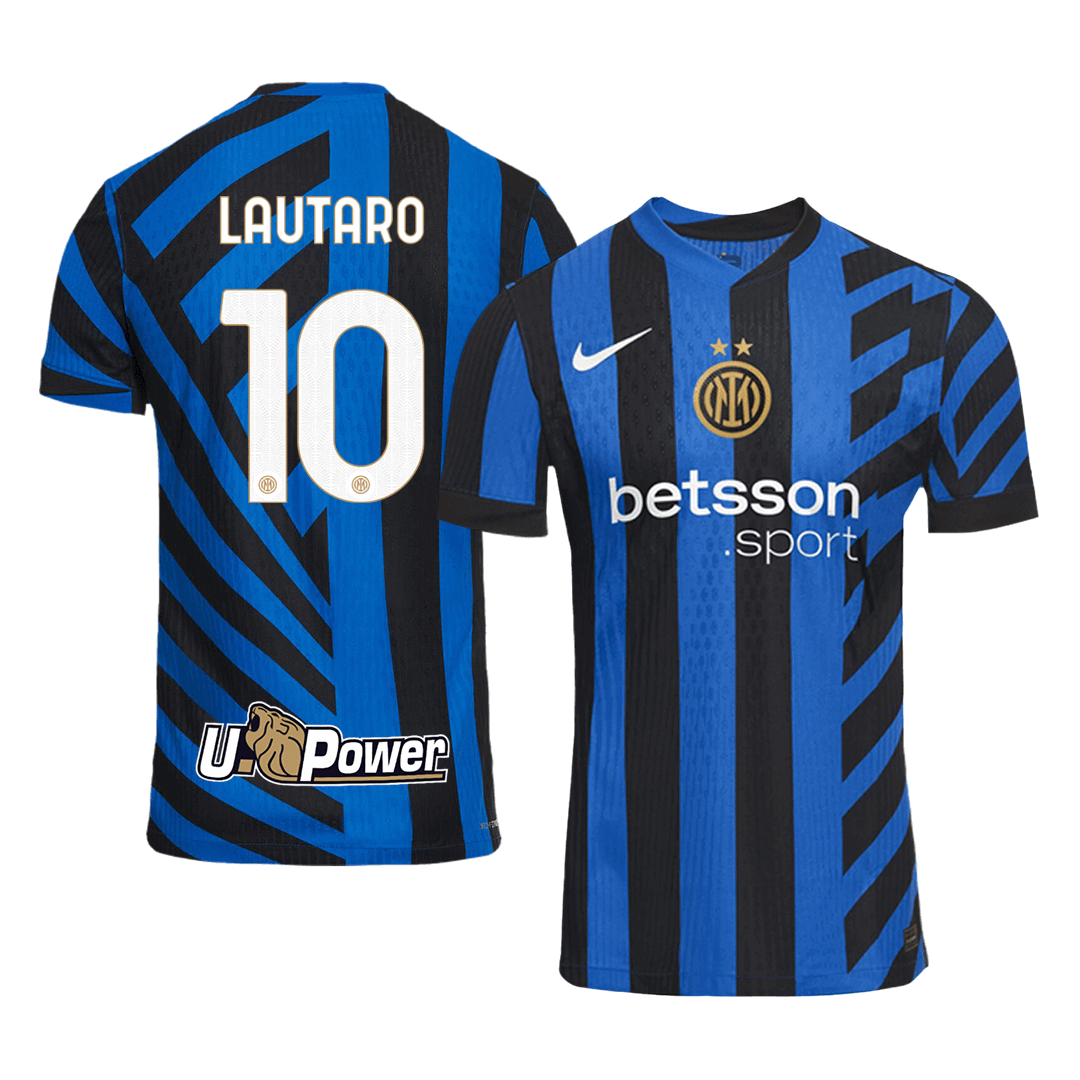 Inter Milan Tröja LAUTARO #10 2024/25 Hemma Autentisk Blå och svart