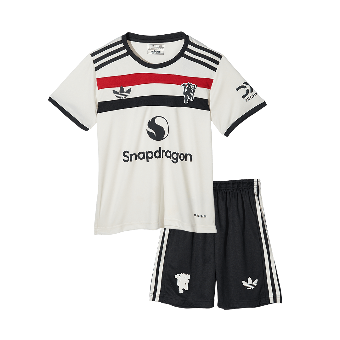 Manchester United Tröja 2024/25 Tredje Vit Barn-17