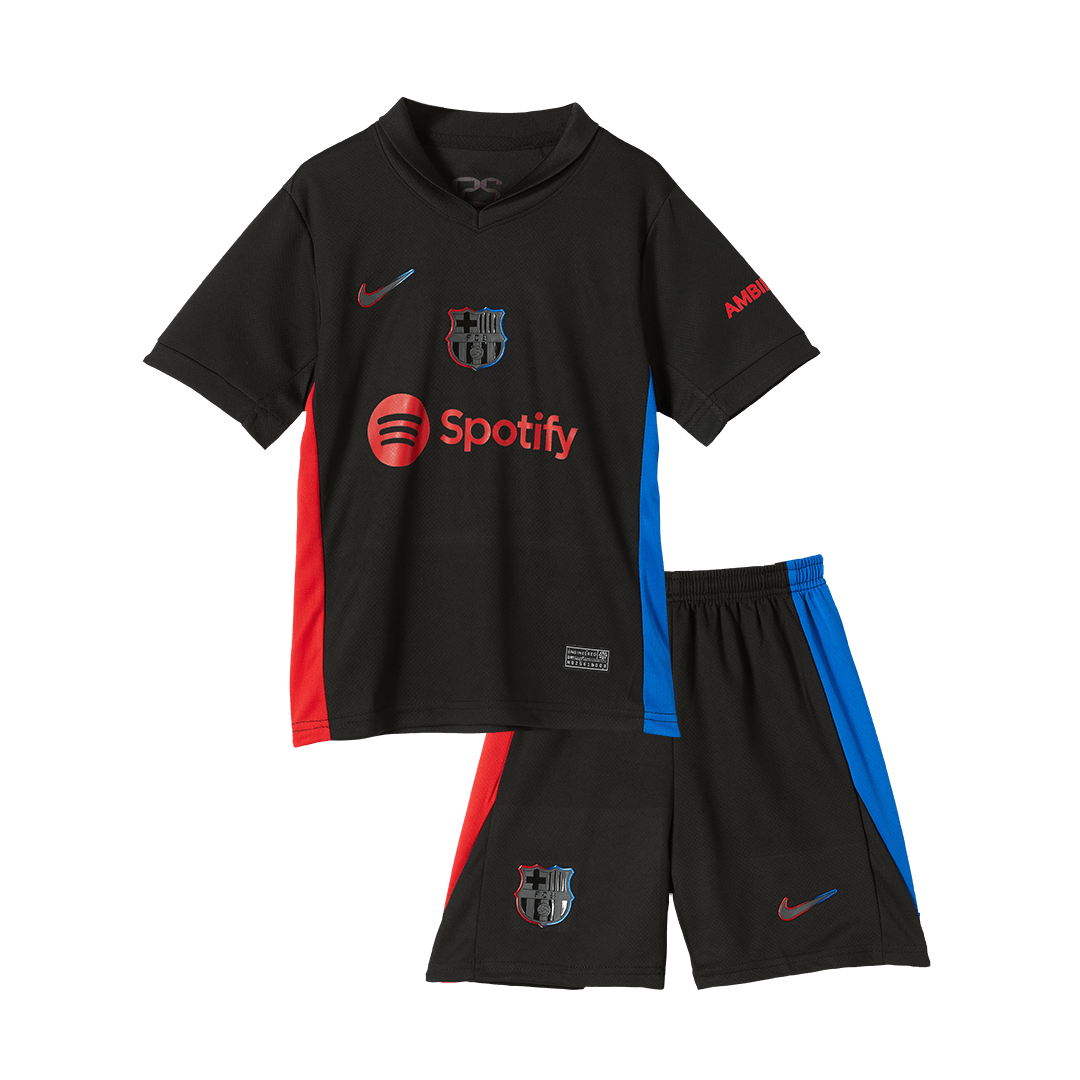 Barcelona Tröja 2024/25 Borta Svart Barn