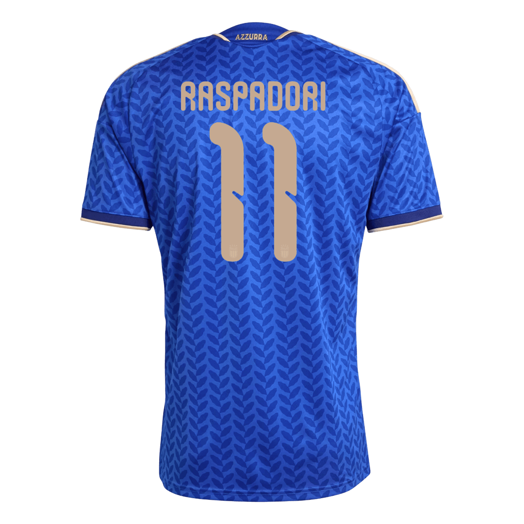RASPADORI #11 Italien Tröja 2026 Hemma Premium Blå-8