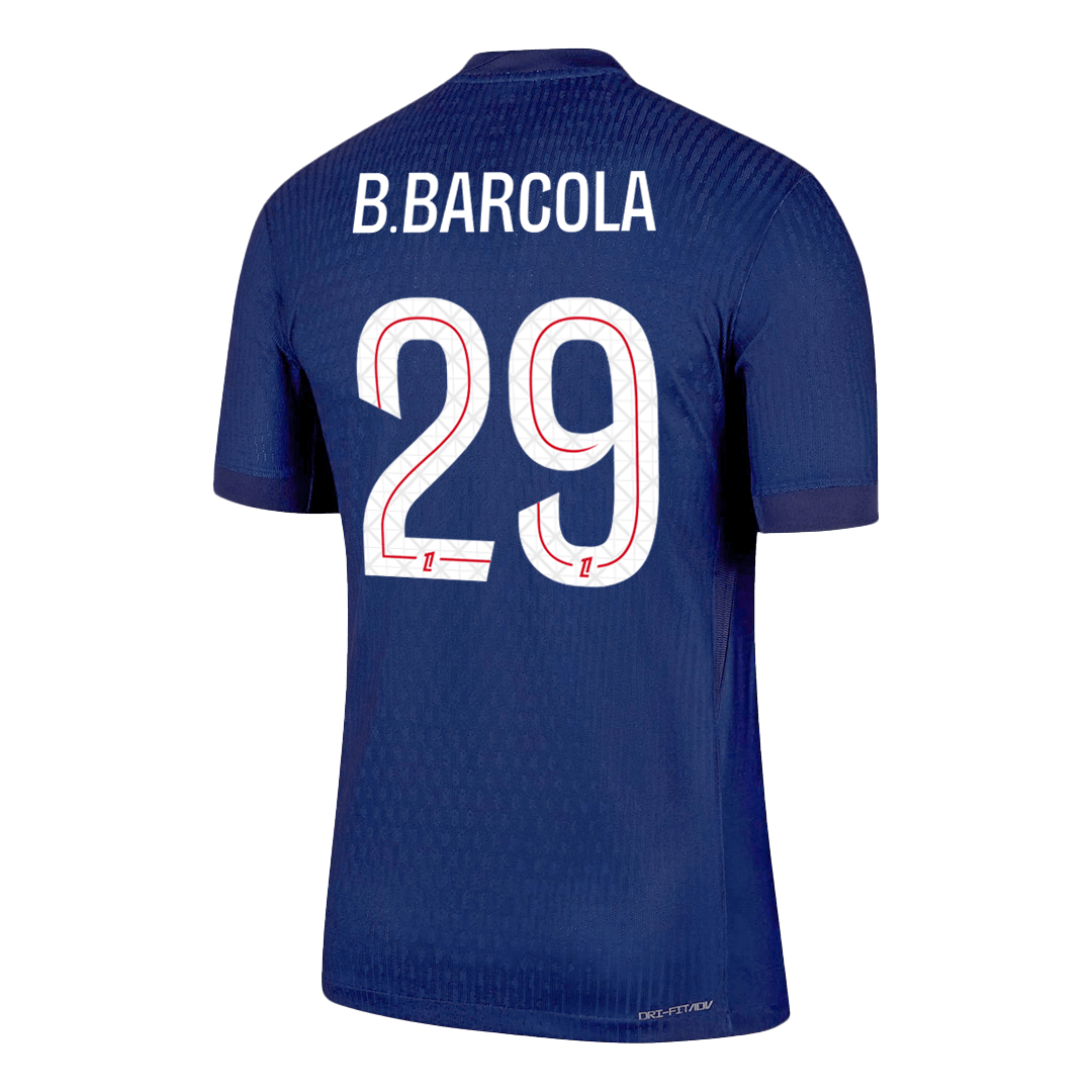 PSG Tröja B.BARCOLA #29 2025/26 Hemma Mörkblå-9
