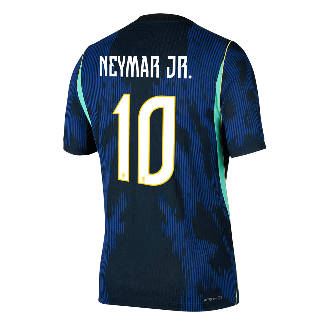 Brasilien Tröja NEYMAR JR. #10 2026 Borta Autentisk Mörkblå