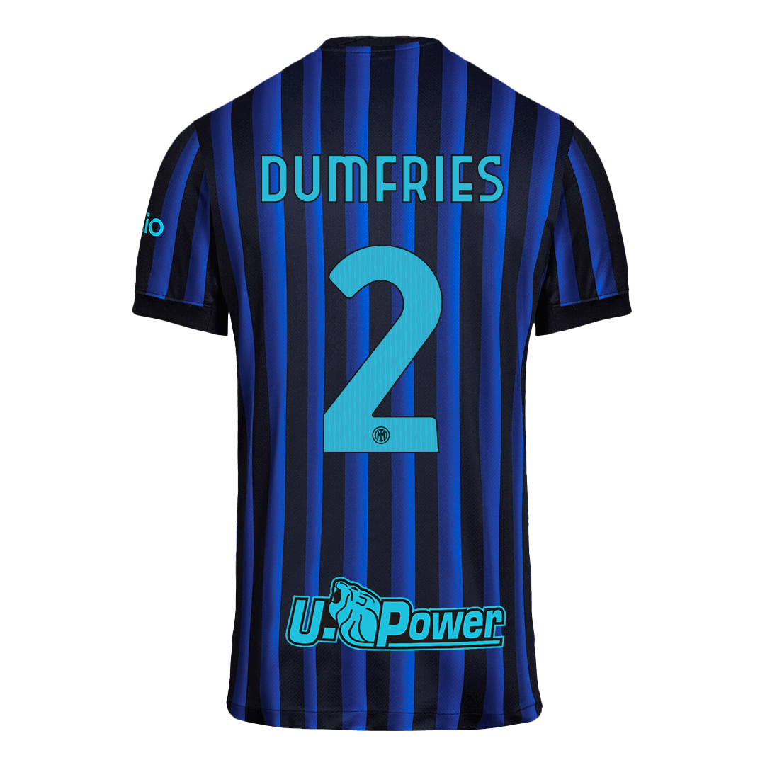 Inter Milan Tröja DUMFRIES #2 2025/26 Hemma Blå och svart-11