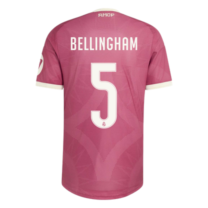 Real Madrid Tröja BELLINGHAM #5 2026/27 Tredje Autentisk Rosa-3