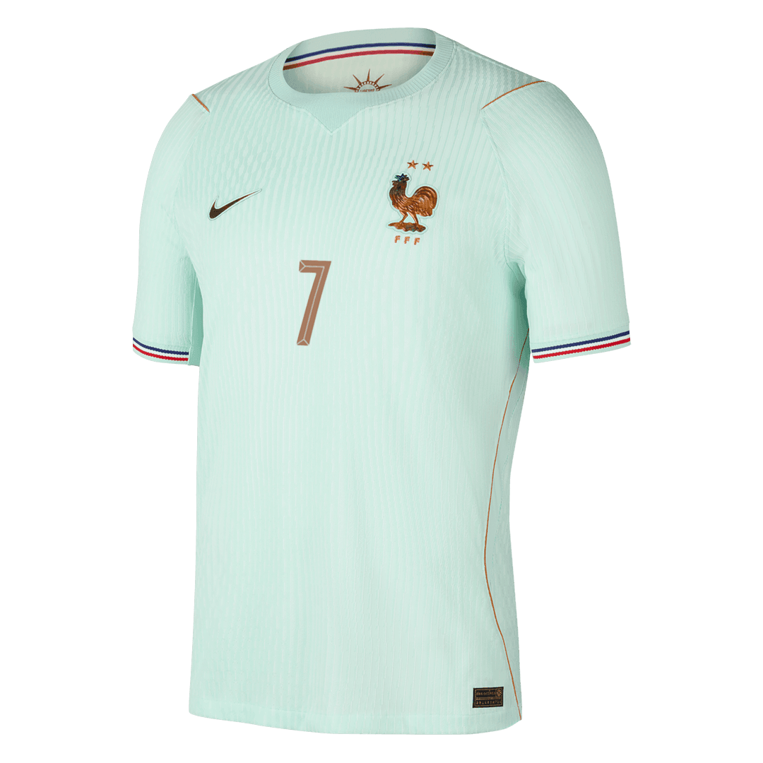 Frankrike Tröja DEMBELE #7 2026 Borta Autentisk Grön-8