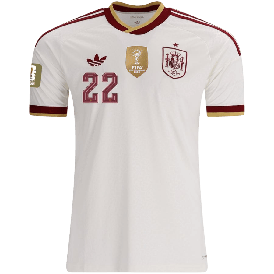 Spanien Tröja CUBARSÍ #22 2026 Borta Vit