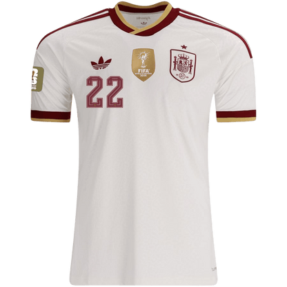 Spanien Tröja CUBARSÍ #22 2026 Borta Vit-2