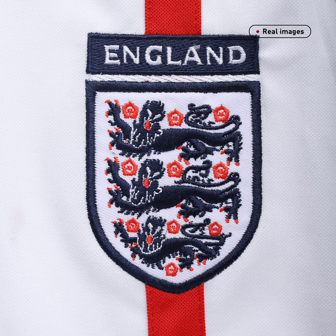 BECKHAM #7 England Hemmatröja 2002 Retro Tröja
 Vit-3