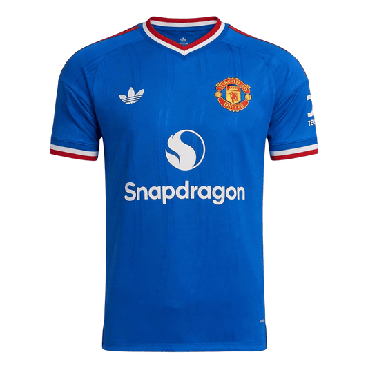 Manchester United Tröja B. FERNANDES #8 2026/27 Borta Autentisk Blå-1