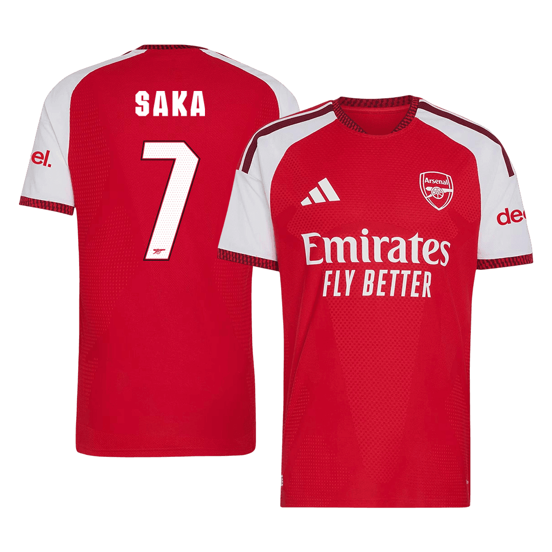 Arsenal Tröja SAKA #7 2026/27 Hemma Autentisk Röd - UCL