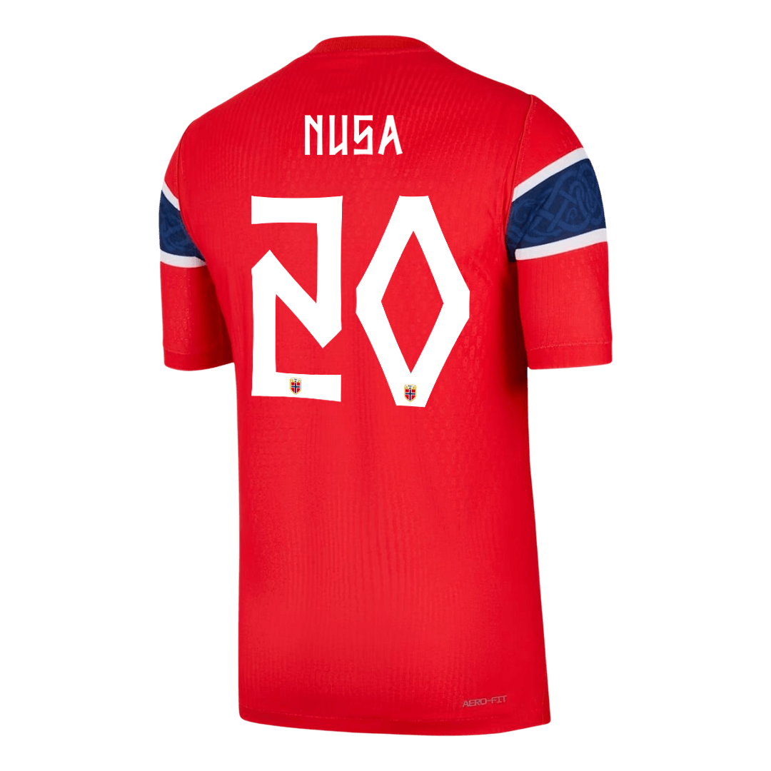 Norge Tröja NUSA #20 2026 Hemma Autentisk Röd-3