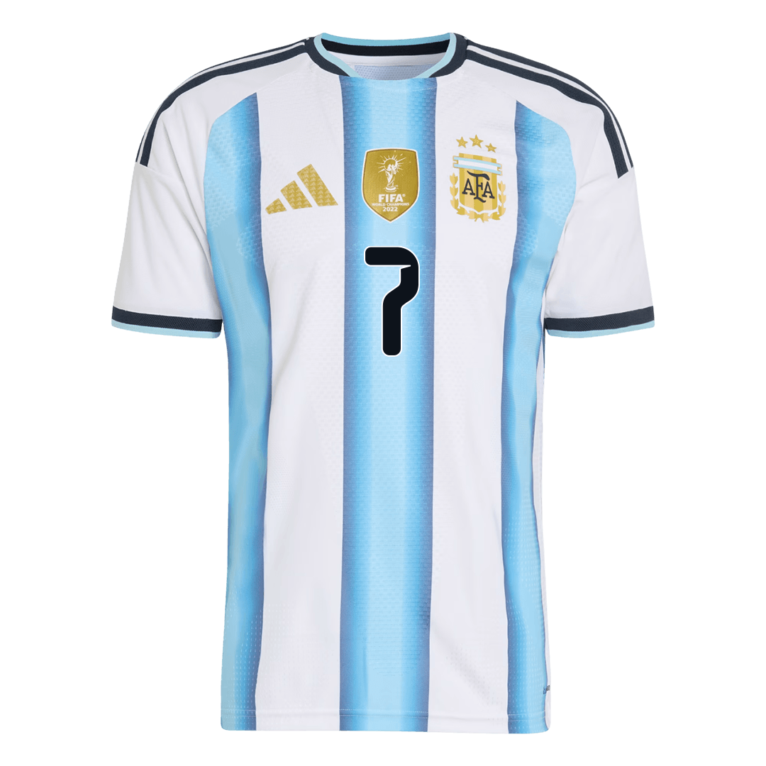 Argentina Tröja DE PAUL #7 2026 Hemma Autentisk Blå & Vit-2