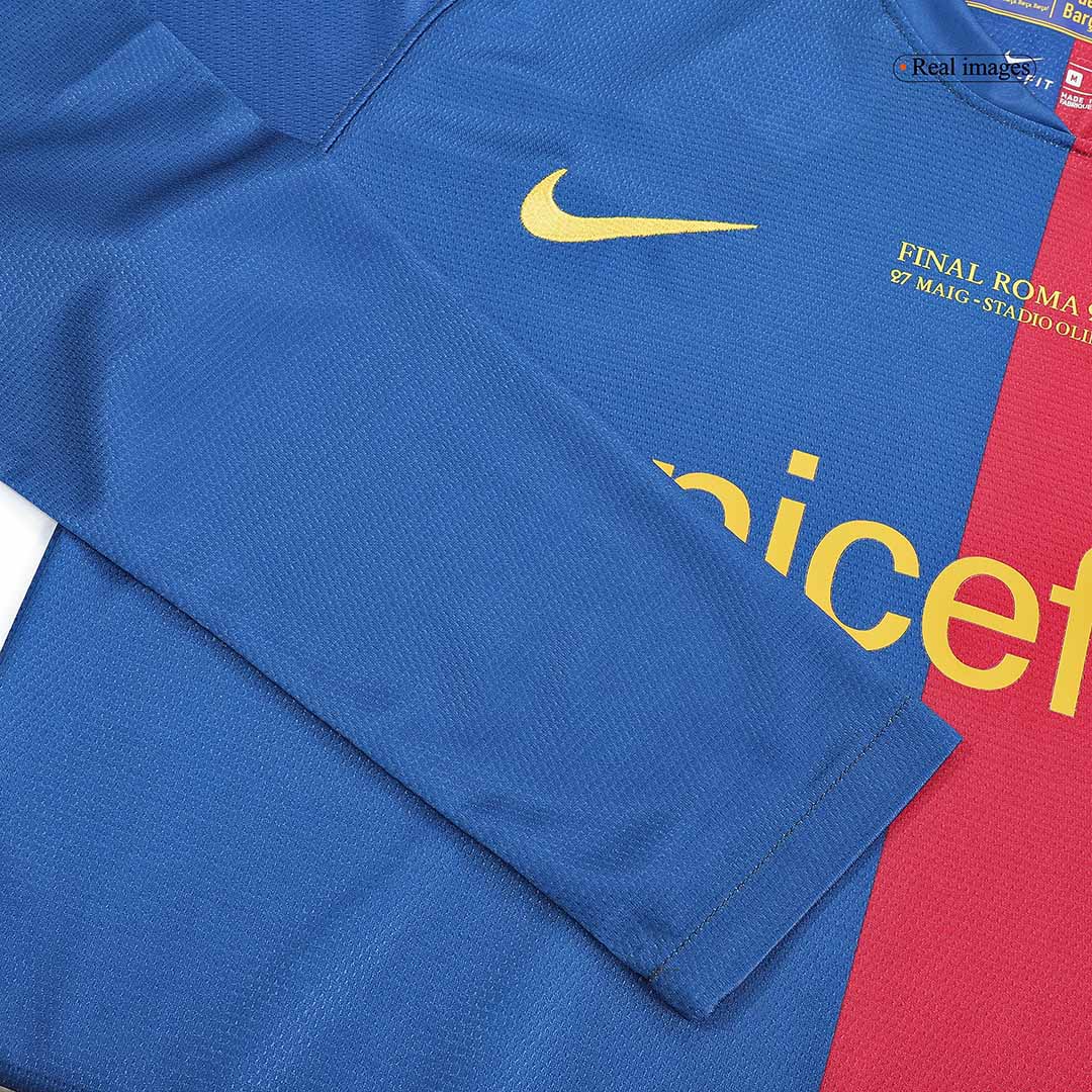ETO'O #9 Barcelona Hemmatröja 2008/09 Retro Tröja
 Röd & Blå - UCL Final