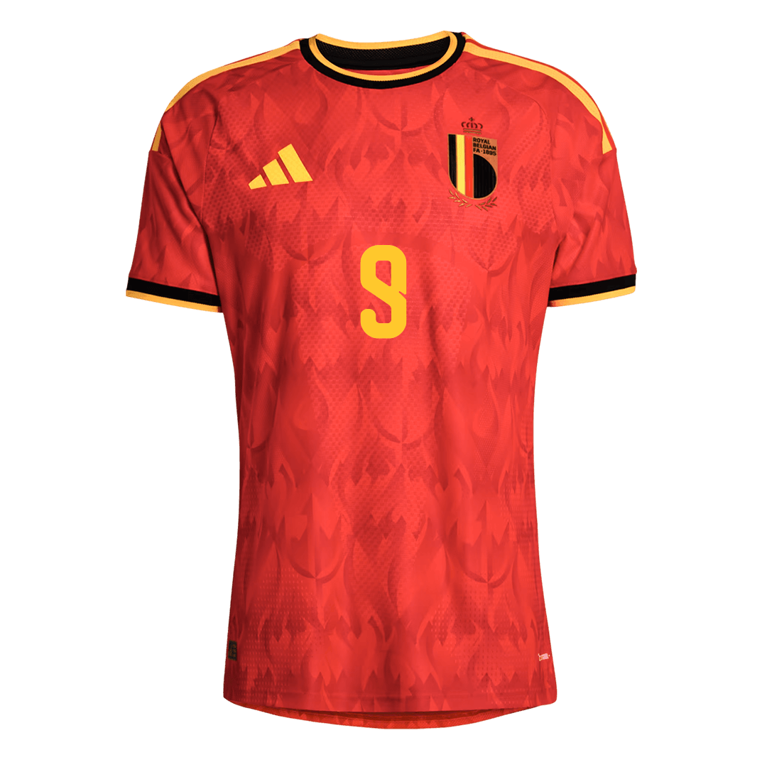 Belgien Tröja LUKAKU #9 2026 Hemma Autentisk Röd