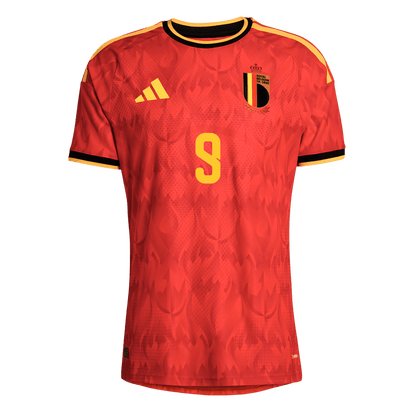 Belgien Tröja LUKAKU #9 2026 Hemma Autentisk Röd-8