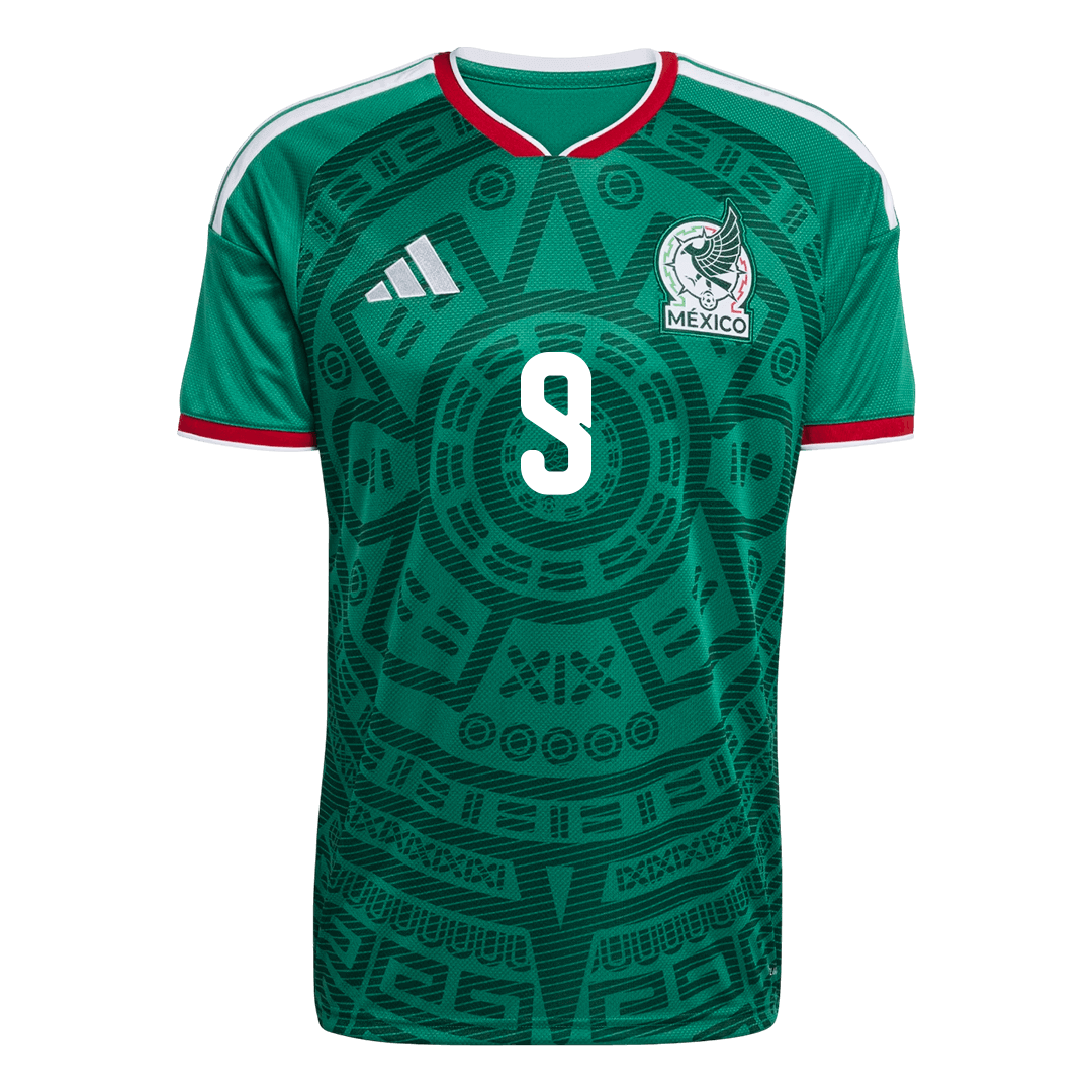 Raúl #9 Mexiko Tröja 2026 Hemma Premium Grön-9