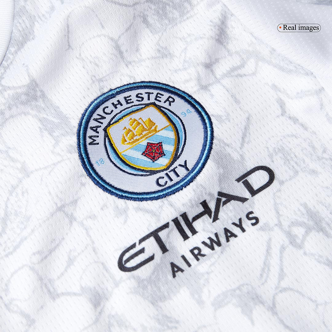 Manchester City Tröja 2025/26 Vit Barn-9