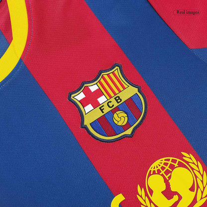 PUYOL #5 Barcelona Hemmatröja 2010/11 Retro Tröja
 Röd & Blå-6
