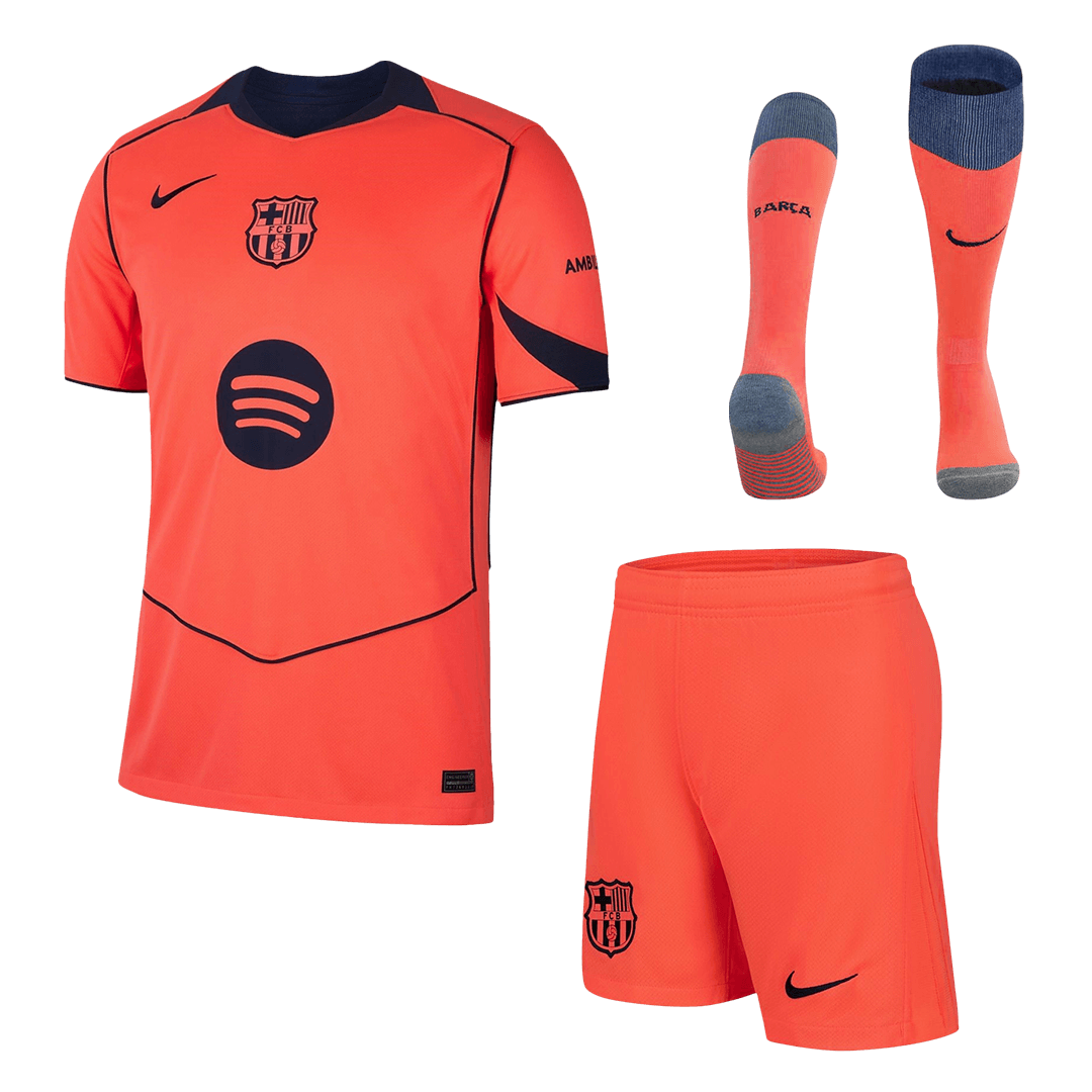 Barcelona Tröja Tredjeställ 2025/26 Orange
