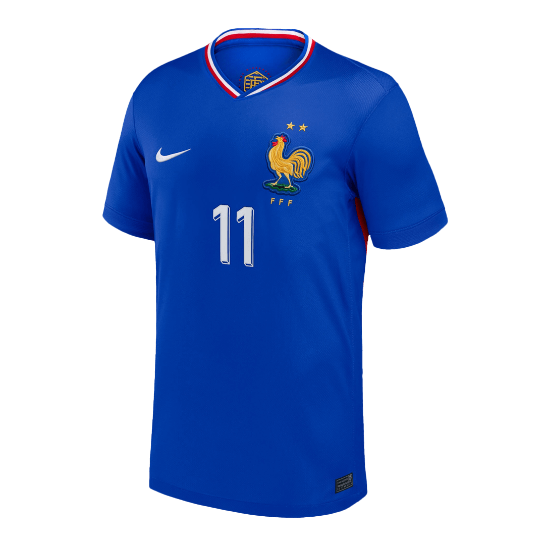 Frankrike Tröja OLISE #11 Euro 2024 Hemma Blå