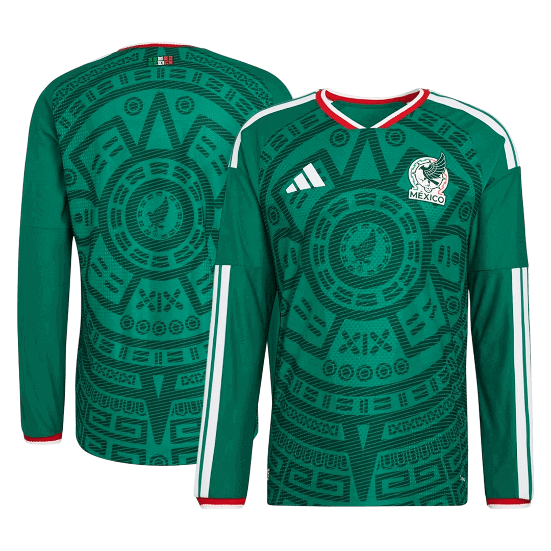 Mexiko Tröja 2026 Hemma Långärmad Grön-9