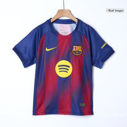 Barcelona Tröja 2025/26 Hemmaställ Röd & Blå Barn-15