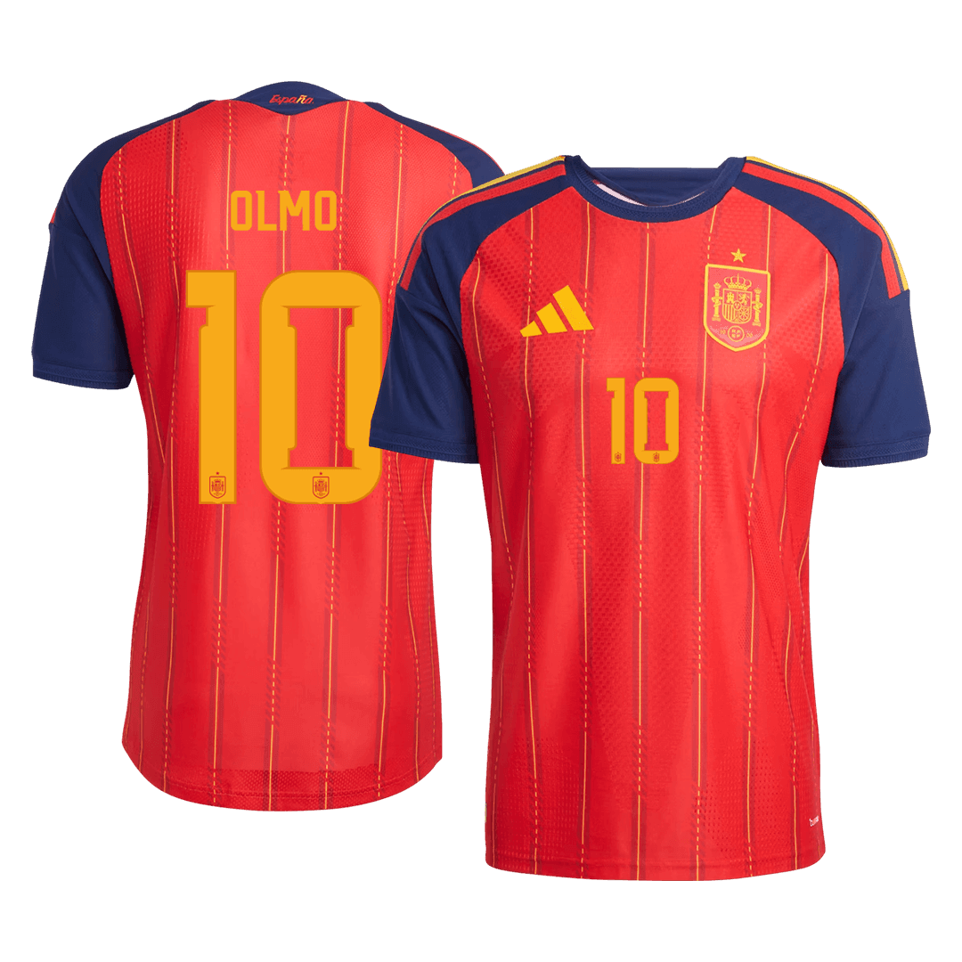 Spanien Tröja OLMO #10 2026 Hemma Autentisk Röd