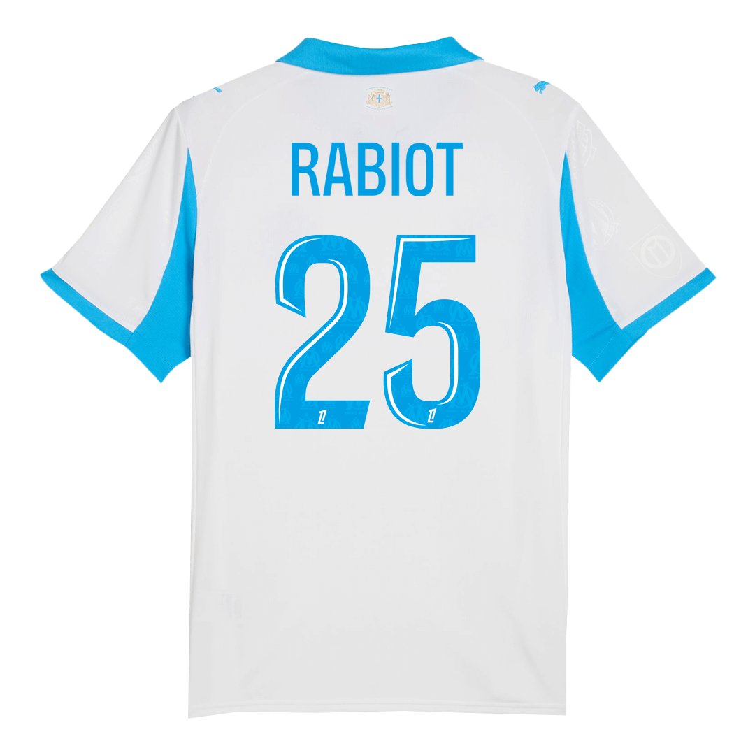 Marseille Tröja RABIOT #25 2025/26 Hemma Vit