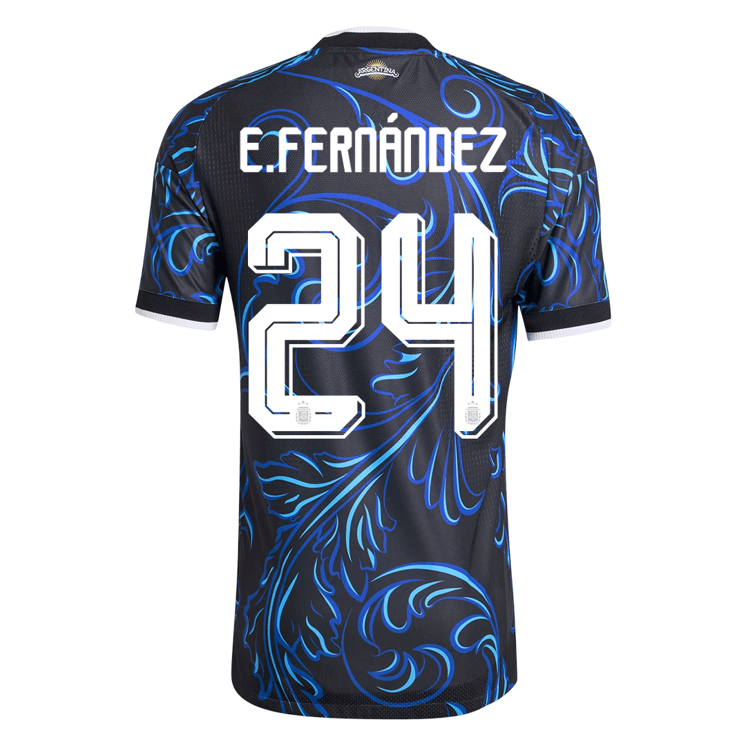 Argentina Tröja E. FERNÁNDEZ #24 2026 Borta Autentisk Svart-9