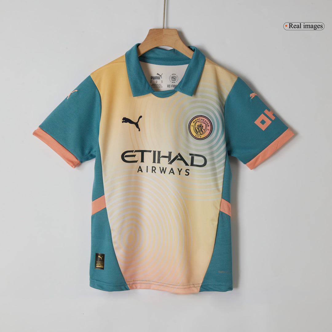 Manchester City Tröja 2024/25 Fourth Away Blå Barn - Definitely City