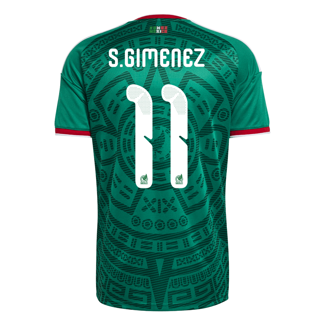 S.GIMENEZ #11 Mexiko Tröja 2026 Hemma Premium Grön-8