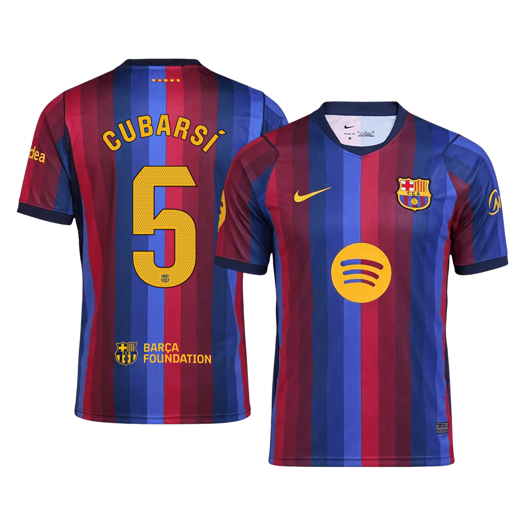 Barcelona Tröja CUBARSÍ #5 2026/27 Hemma Blue&Garnet