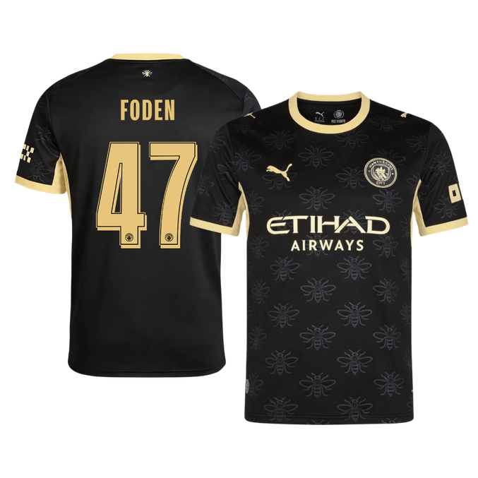 Manchester City Tröja FODEN #47 2026/27 Borta Svart - UCL