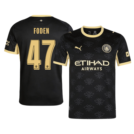 Manchester City Tröja FODEN #47 2026/27 Borta Svart - UCL